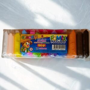 Plastilina Infantil Moldeable Colores Vibrantes Diversión Creativa 12 Unidades