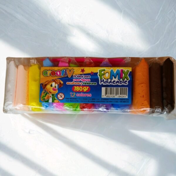 Plastilina Infantil Moldeable Colores Vibrantes Diversión Creativa 12 Unidades
