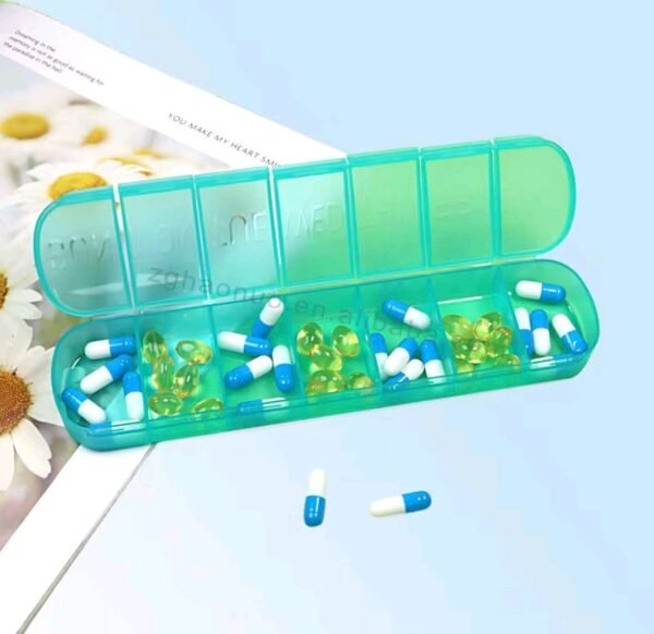 Pastillero Semanal Seguro Fácil Ligero