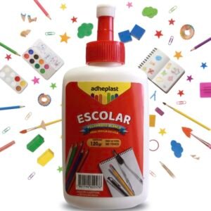 Pegamento Escolar Blanco Adhesión Segura No Tóxico 120gr Blanco
