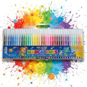 Marcadores Coloridos Pastel Lavables 36 Unidades