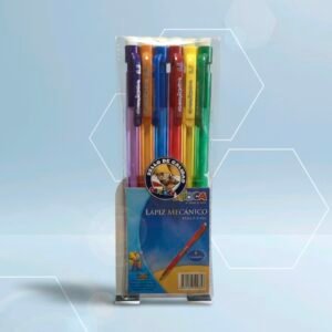 Lápiz Mecánico Colores Surtidos Escritura Precisa Pack de 6 Colores portaminas