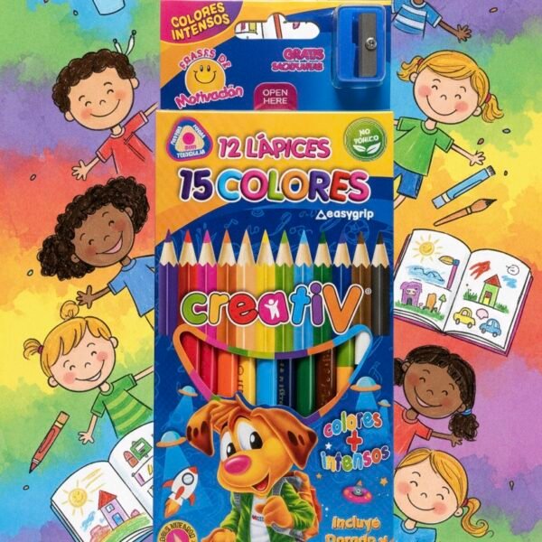 Lápices Colores Intensos Motivación 12-15