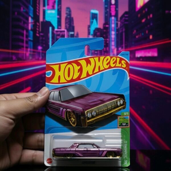 Hot Wheels Lincoln Coleccionable Metalizado Exhibición Elegancia Púrpura