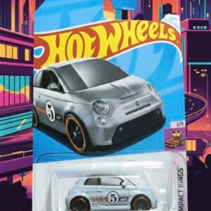 HotWheels Fiat 500e Colección Clásica Compacto Plateado