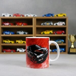 Taza Hot Rod Clásica Estilo Llamas Decorativa Cerámica Regalo