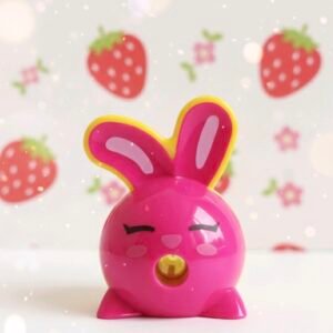 Sacapuntas Conejo Kawaii Afilado Diversión Rosa Brillante Individual