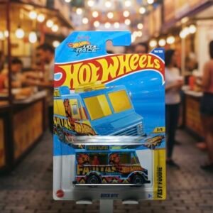 HotWheels FoodTruck Fajitas Fuego Divertido Coleccionable Azul